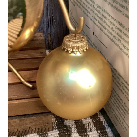 Christmas by Krebs Hand Decorated Glass Ornaments Glitter & Roses Multi Color~4 - Picture 10 of 15